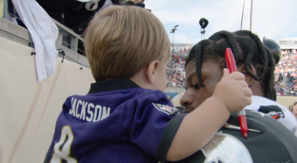 Lamar Jackson’s and Jaime Taylor kids